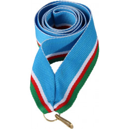 Лента (шир.11 мм)  V8-LBL/W/RD/GN Якутия