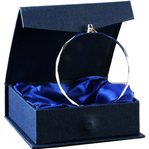 Медаль хрустальная GM0001 40х6мм футляр в комплекте